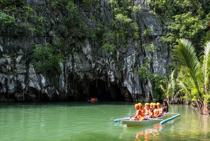 The entrance of the Puerto Princesa underground river in Palawan