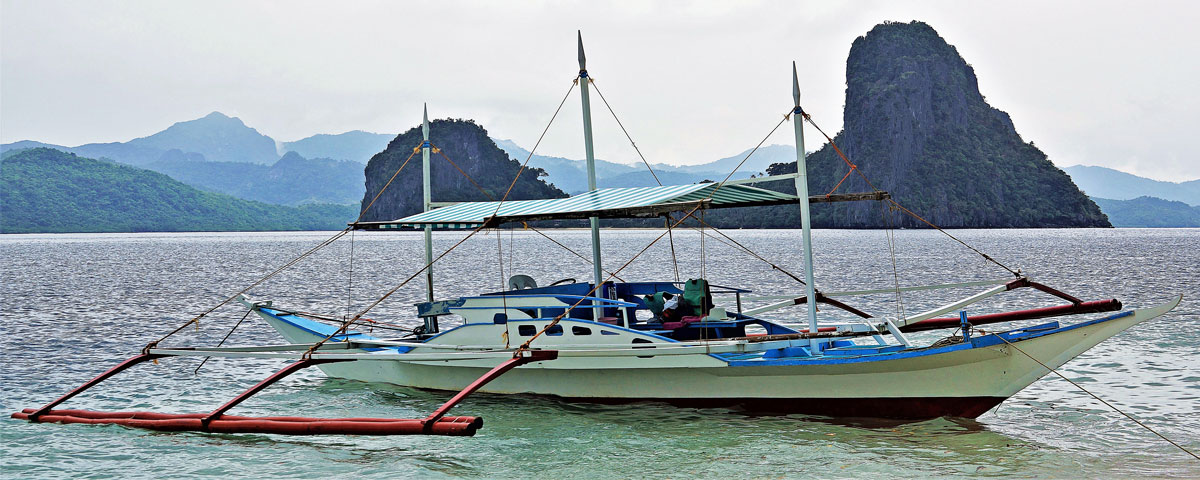 A tour boat that is often used around the islands.